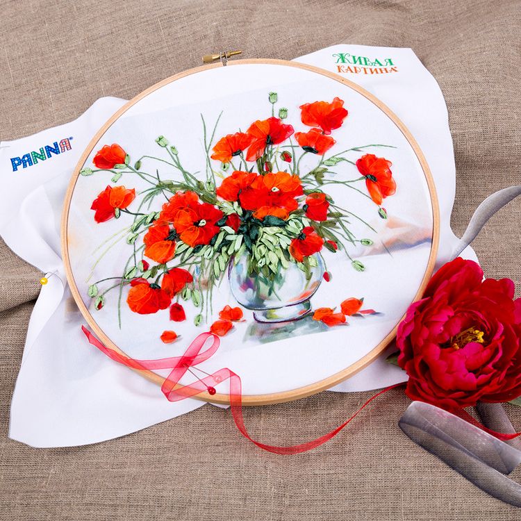 Набор для вышивания «Этюд с маками» — картинка 2