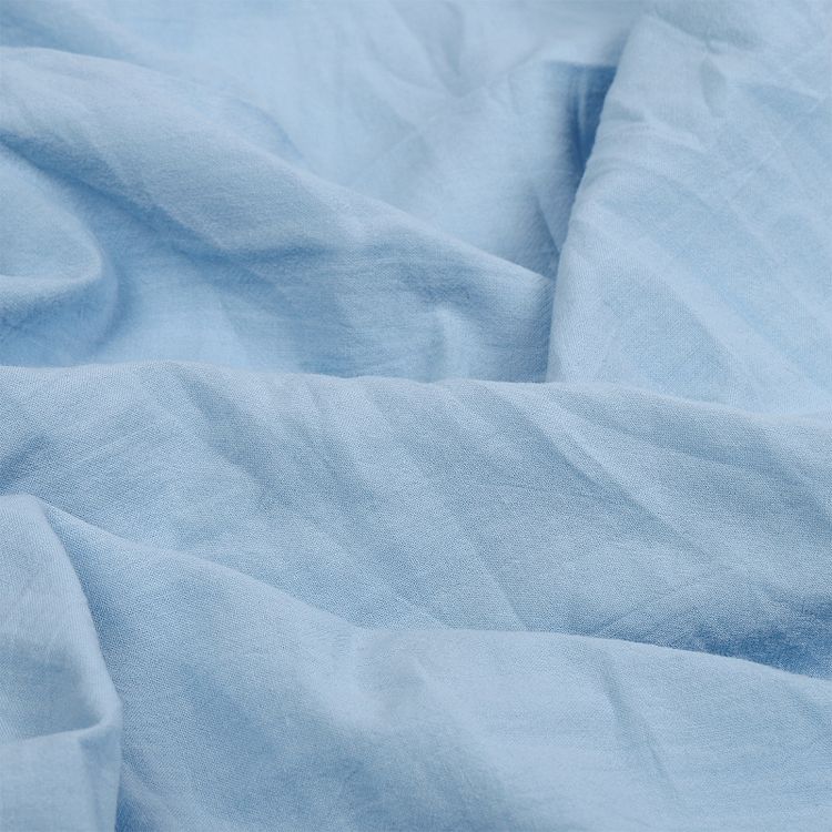 Ткань Хлопок крэш, 1 м х 150 см, 90 г/м², цвет: светло-голубой, TBY — картинка 4
