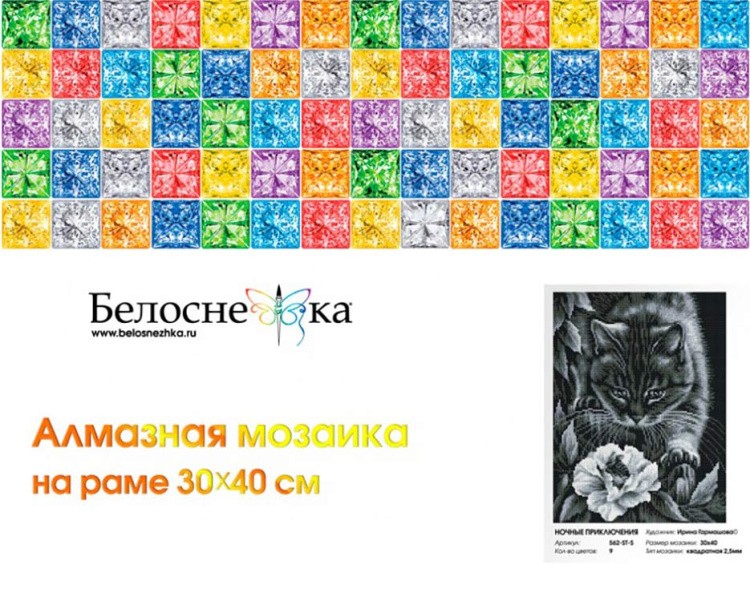 Алмазная вышивка «Ночные приключения» — картинка 4