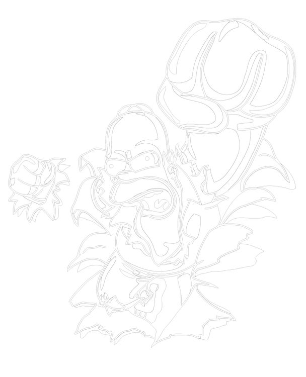 Картина по номерам «Simpsons Симпсоны: Гомер Халк» — картинка 3