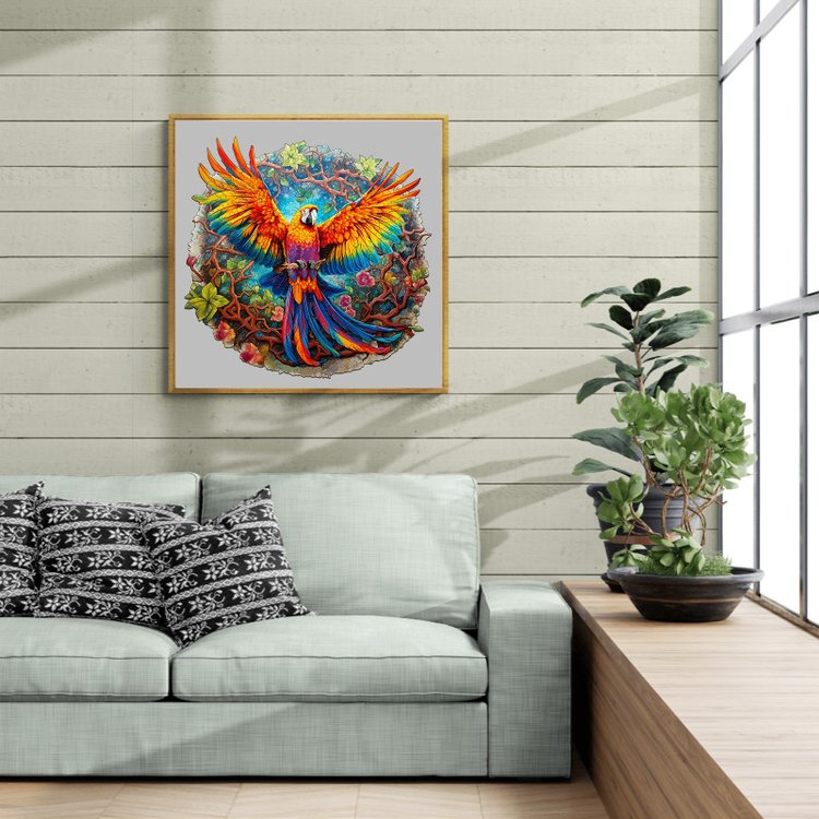 Деревянные пазлы «Попугай Ара M», Woodbests — картинка 7