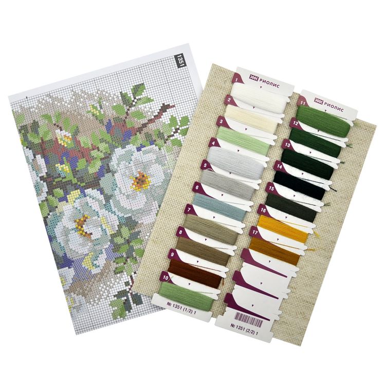 Набор для вышивания «Белый шиповник» — картинка 3