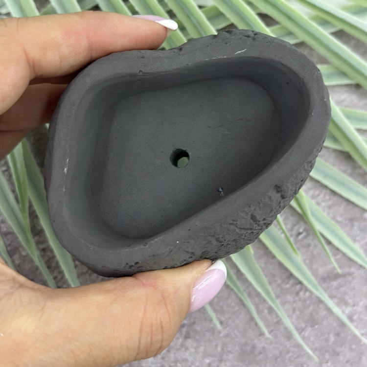 Силиконовый молд - Кашпо под камень №1, 10x8см, 1 шт. — картинка 2