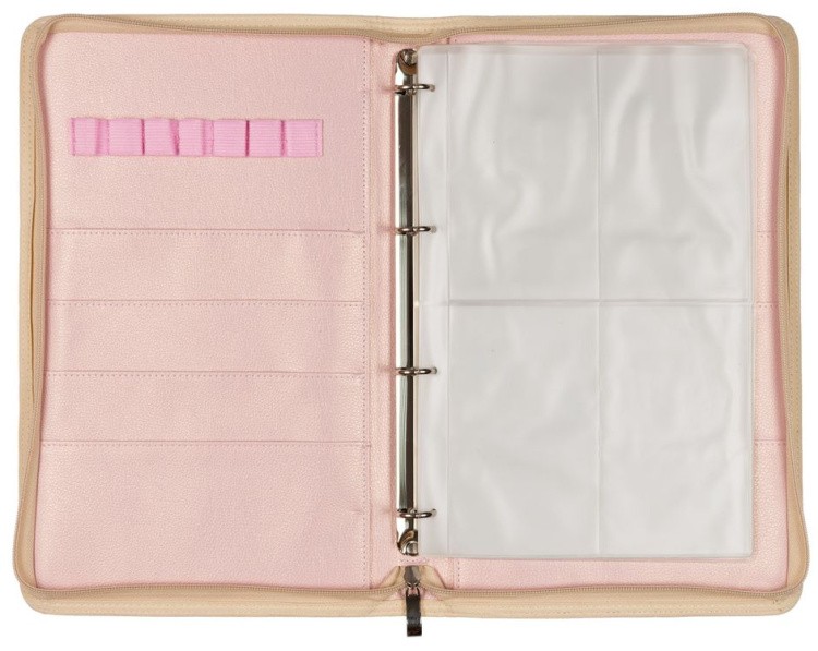 Органайзер для рукоделия «Розово-золотой», кожзаменитель, 34 см, Gamma — картинка 2