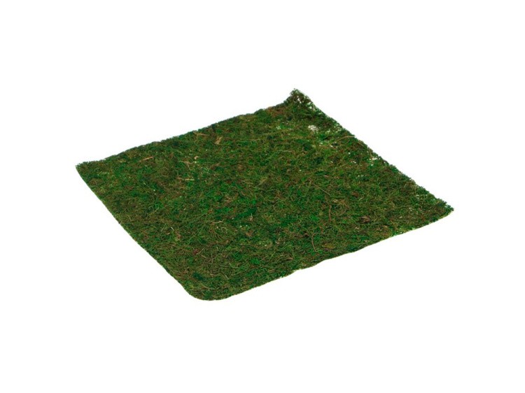 Лист из натурального мха 30x30 см, цвет: зеленый 1 шт., Blumentag — картинка 2