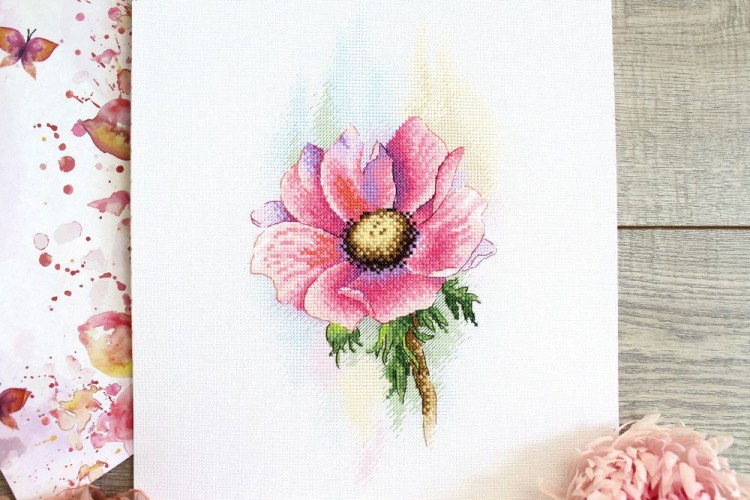 Набор для вышивания «Розовый Анемон» — картинка 4