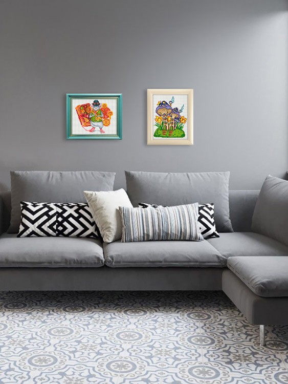 Алмазная вышивка «Весенний домик» — картинка 8