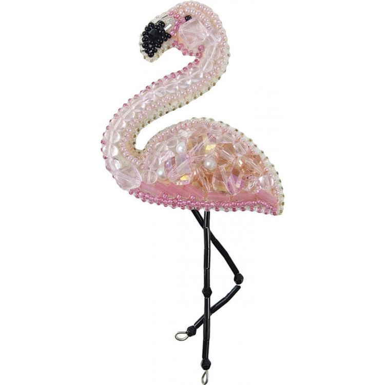 Набор для вышивания «Брошь. Фламинго»
