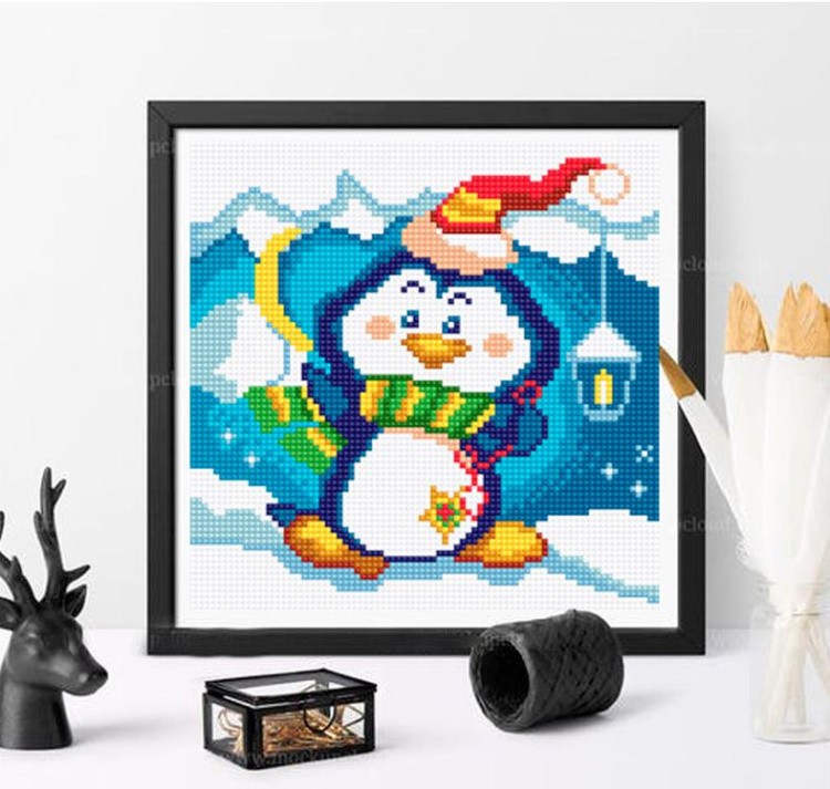 Алмазная вышивка «Танцующий пингвиненок» — картинка 2