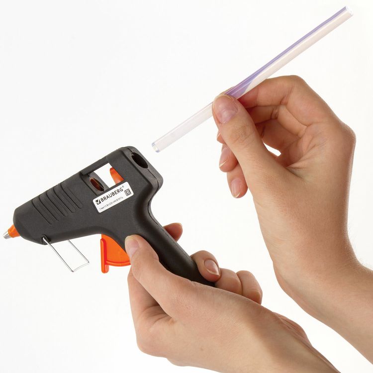 Клеевые стержни, диаметр 7 мм, длина 200 мм, прозрач, 0,5 кг (58 шт.), Brauberg — картинка 3