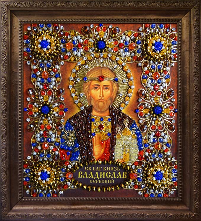 Набор для вышивания хрустальными камнями «Святой Владислав» — картинка 2