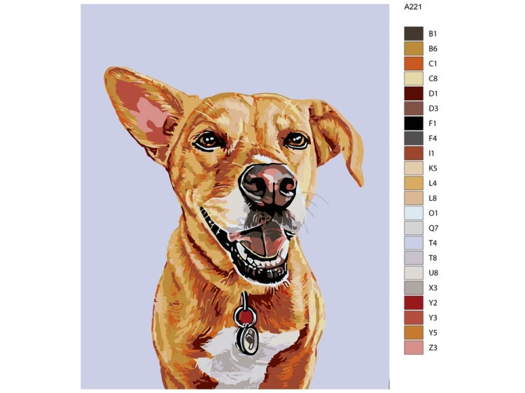 Картина по номерам «Честер» — картинка 2