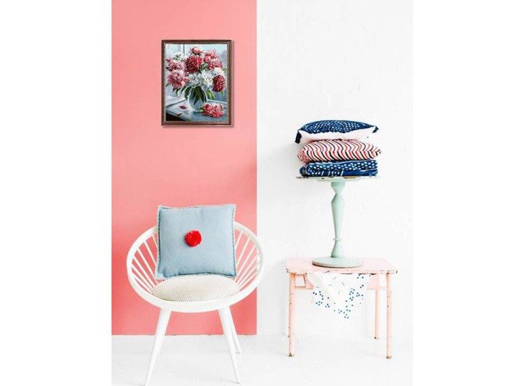 Картина по номерам «Пионы» — картинка 4