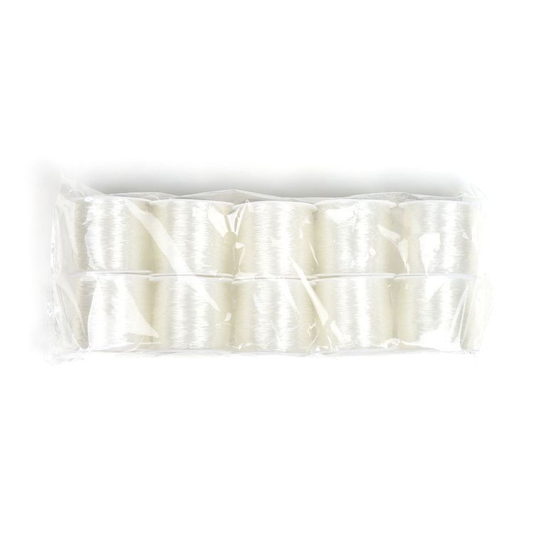 Нить силиконовая 1 мм, цвет прозрачный, 10 шт. по 30 м, IDEAL — картинка 5