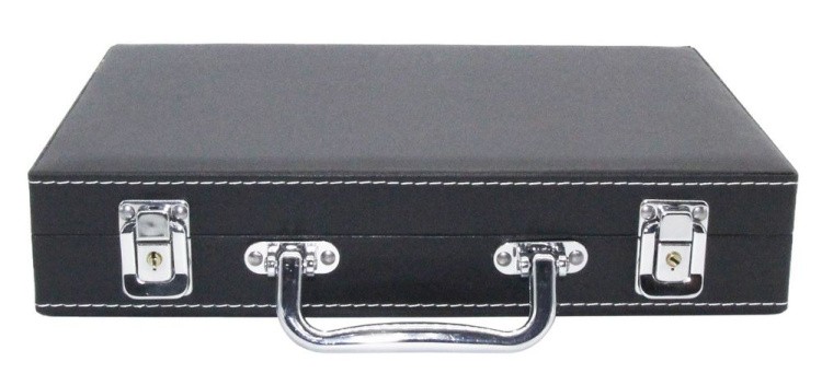 Покерный набор STARS, 200 фишек 14 г с номиналом в кожаном кейсе — картинка 2