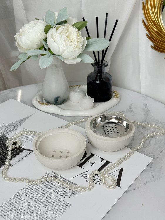 Силиконовый молд - Курильница/подставка под конусные благовония, d10,7см, 1 шт. — картинка 12