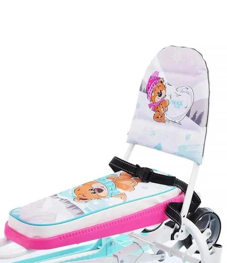 Снегокат детский со спинкой Тимка спорт 6 с медвежатами — картинка 10