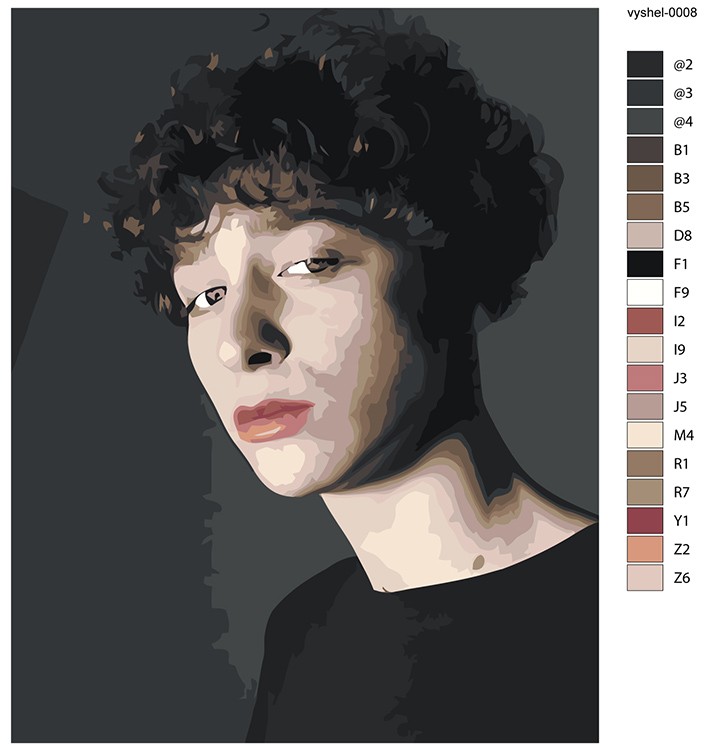 Картина по номерам «Вышел покурить: Юра Авангард 8» — картинка 2