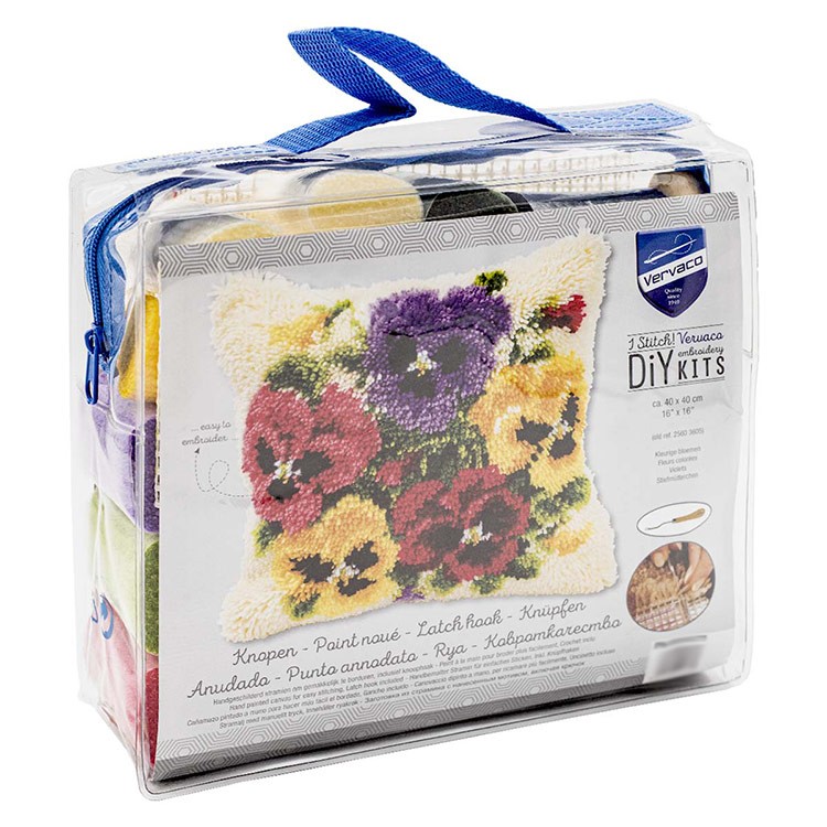 Набор для вышивания «Подушка. Фиалки» — картинка 3