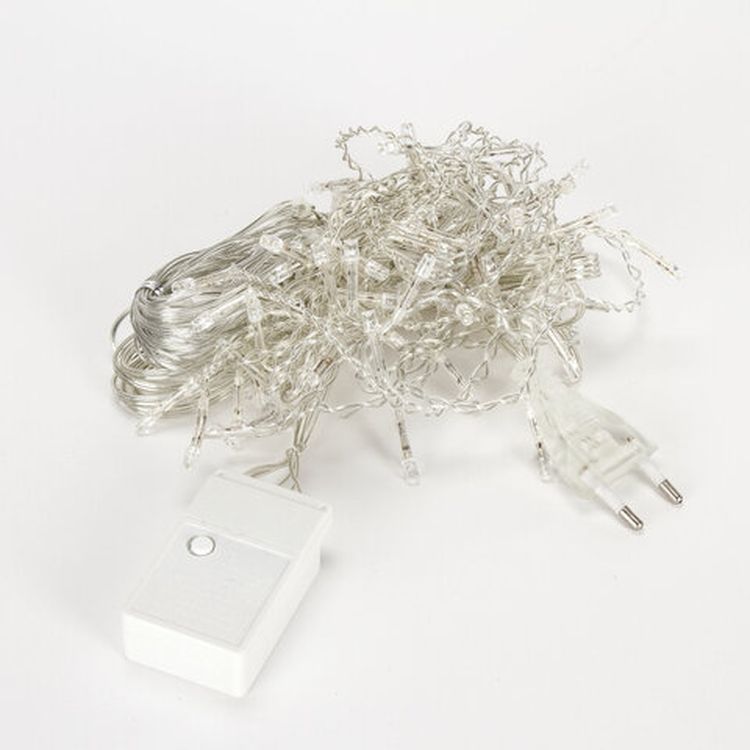 Электрогирлянда светодиодная «Бахрома», 100 ламп, 2х0,5 м, многоцветная — картинка 2