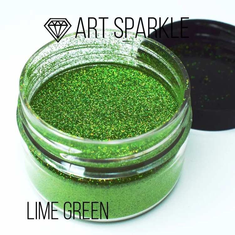 Глиттер мелкий Lime Green, 50 г, Craftsmen.store — картинка 2