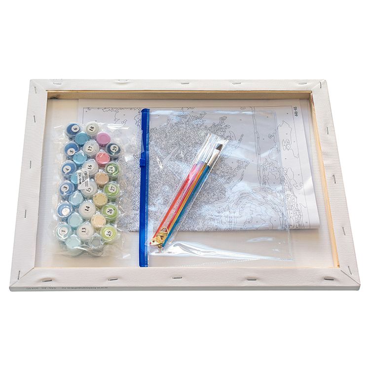 Картина по номерам «Незабудки» — картинка 3