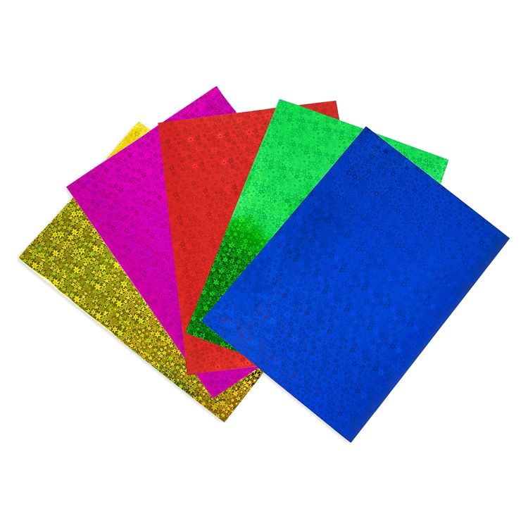 Набор голографической бумаги А4, 5 л., 5 цв., Лео — картинка 2
