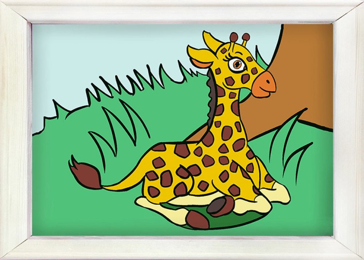 Картина по номерам «Жираф» — картинка 2