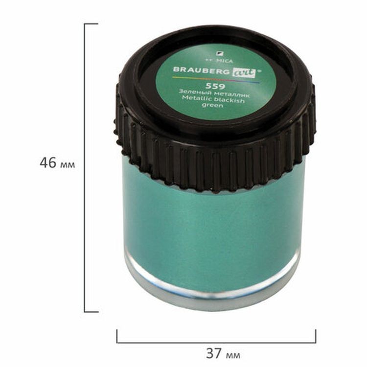 Краски акриловые художественные базовый металлик BRAUBERG ART CLASSIC, набор 6 шт по 22 мл — картинка 4