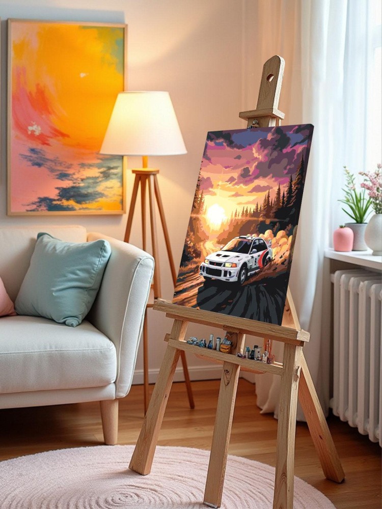 Картина по номерам Машина Mitsubishi Митсубиси лансер 6 — картинка 10