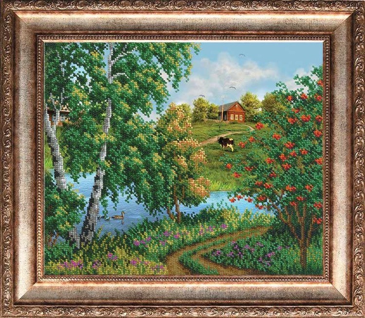 Набор вышивки бисером «Деревенька» — картинка 2