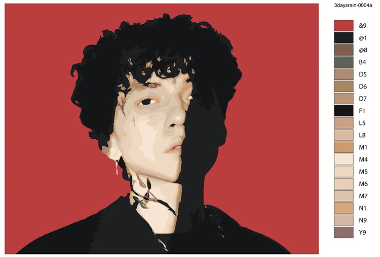 Картина по номерам «Три дня дождя: Глеб Викторов 3» — картинка 2