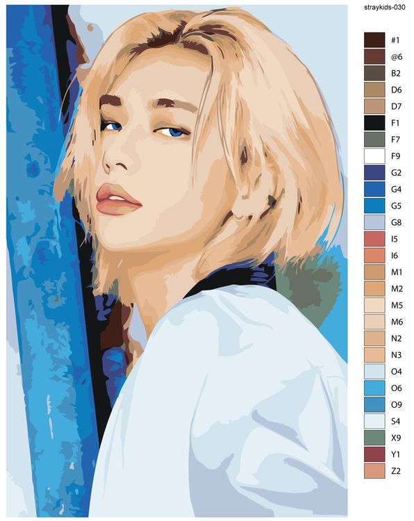 Картина по номерам «Stray Kids Стрей Кидс: Хван Хёнджин 3» — картинка 3