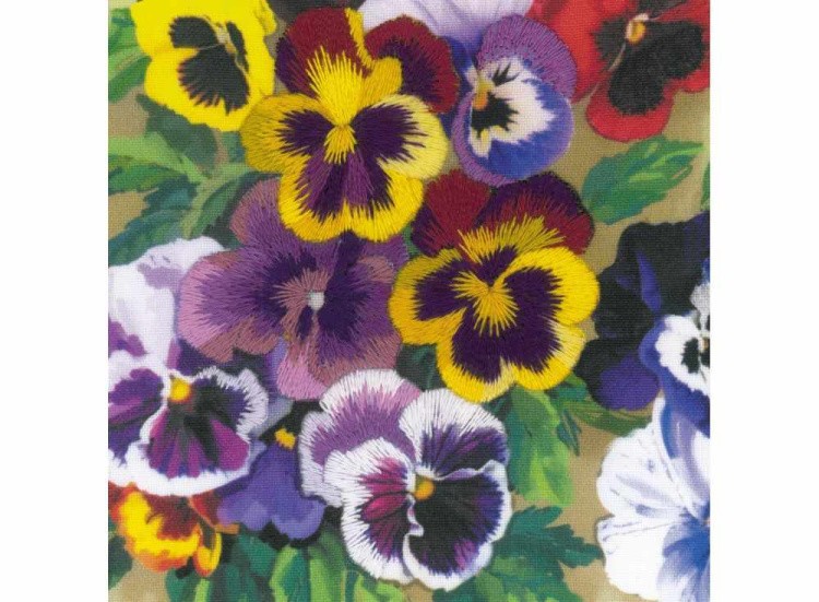 Набор для вышивания «Анютины глазки» — картинка 4