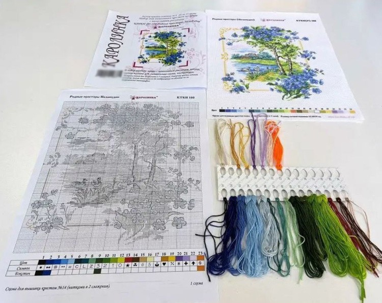Набор для вышивания «Родные просторы. Незабудки» — картинка 7