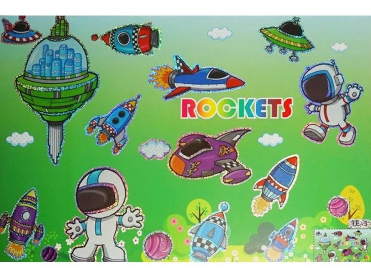 Мозаика из стикеров «Космическое путешествие» — картинка 2