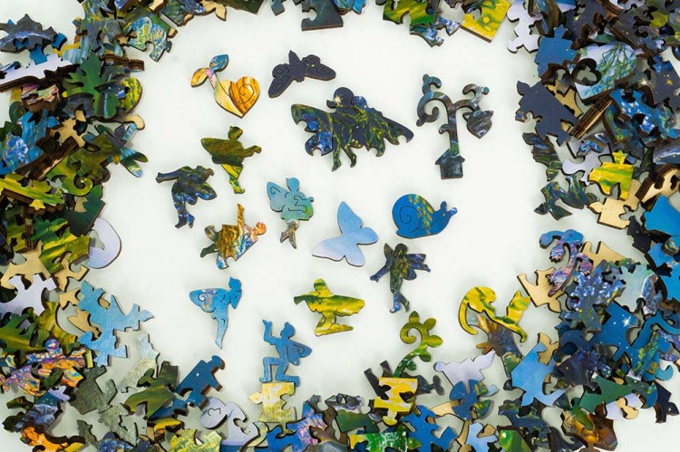 Деревянные пазлы DAVICI «Глициния луны (Wisteria moon)» — картинка 7