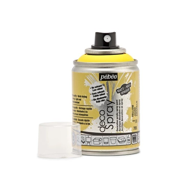 Краска на водной основе decoSpray, 093705 Желтый — картинка 2