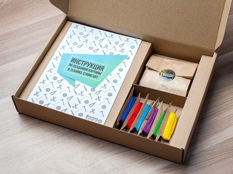 Набор для творчества STRING ART «Горы» — картинка 3