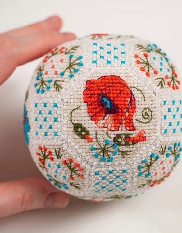 Набор для вышивания «Шар. Полевые цветы» — картинка 3