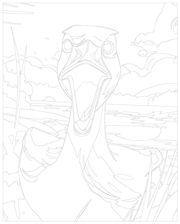 Картина по номерам «Гусь с озера прогонюсь» — картинка 3