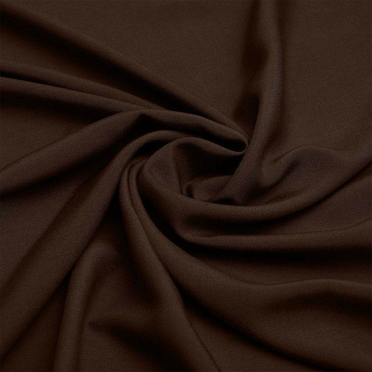 Ткань Штапель, матовая, 5 м, ширина 145 см, 110 г/м2, цвет: 26 коричневый, TBY
