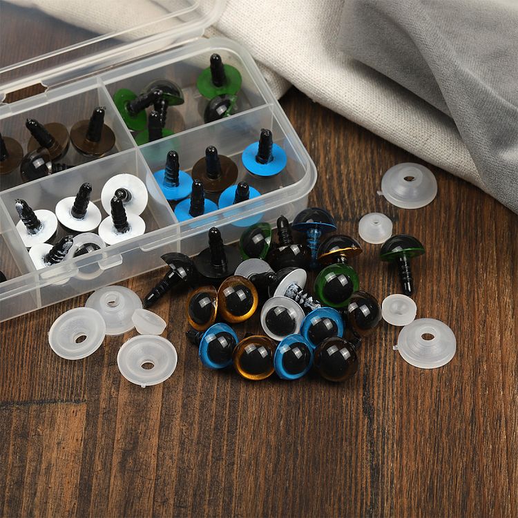 Набор глаз в органайзере винтовые, пластик, d16 мм, 48 шт., с фиксацией №3, Magic 4 Toys — картинка 4