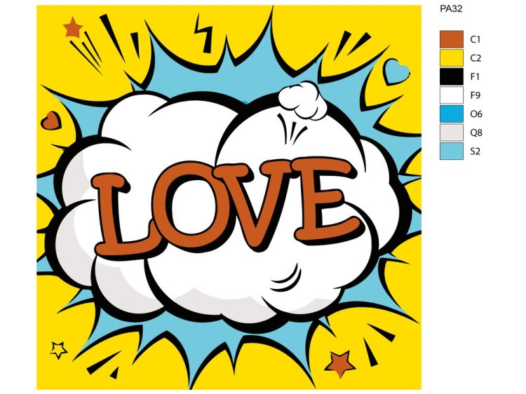 Картина по номерам «Love» — картинка 2