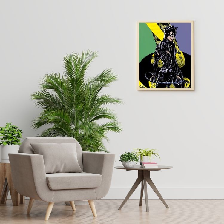 Картина по номерам «Поп-арт Женщина-кошка» — картинка 4