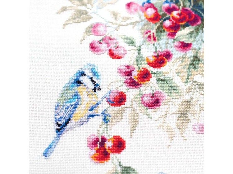 Набор для вышивания «Синицы и вишня» — картинка 5