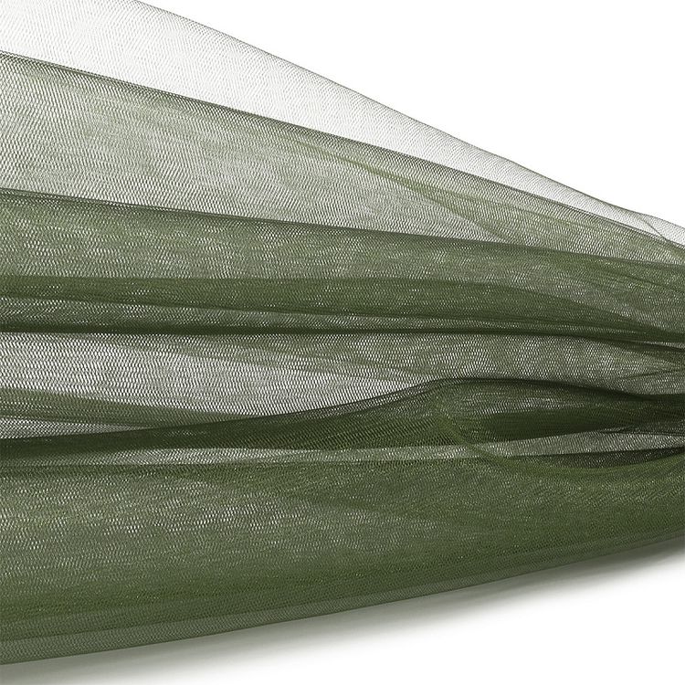 Фатин Kristal средней жесткости, блестящий, 5 м, ширина 300 см, 100% полиэстер, цвет: хаки — картинка 2