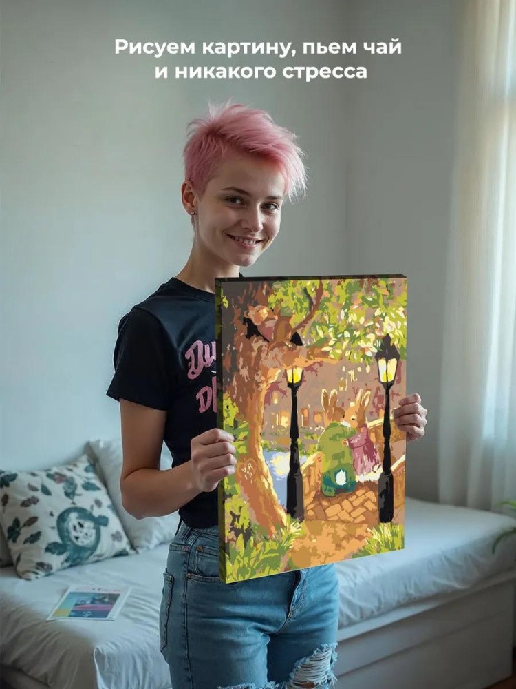 Картина по номерам «Кроличья чета» — картинка 6