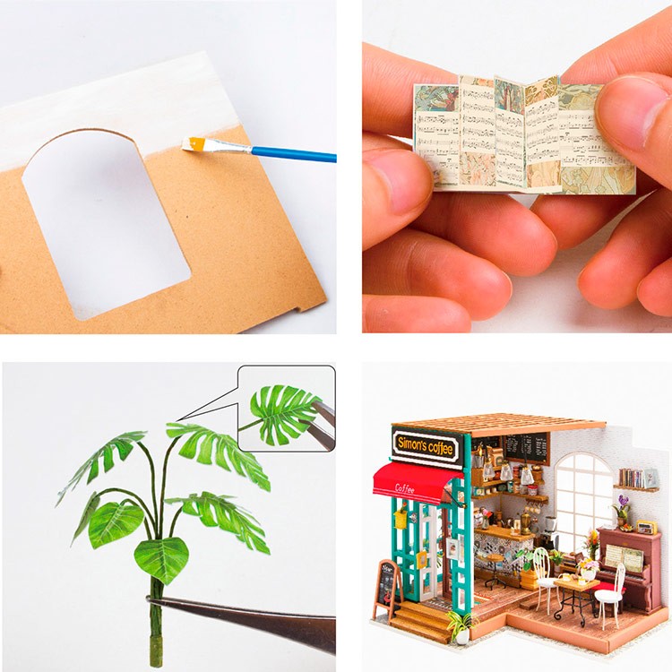 Набор для создания миниатюры (румбокс) «Любимая кофейня» — картинка 5