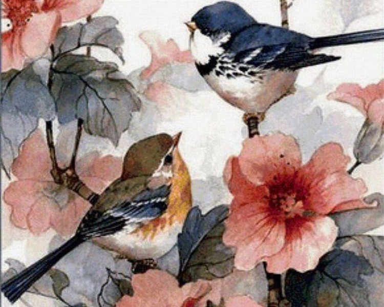 Алмазная вышивка «Пение птиц» — картинка 2